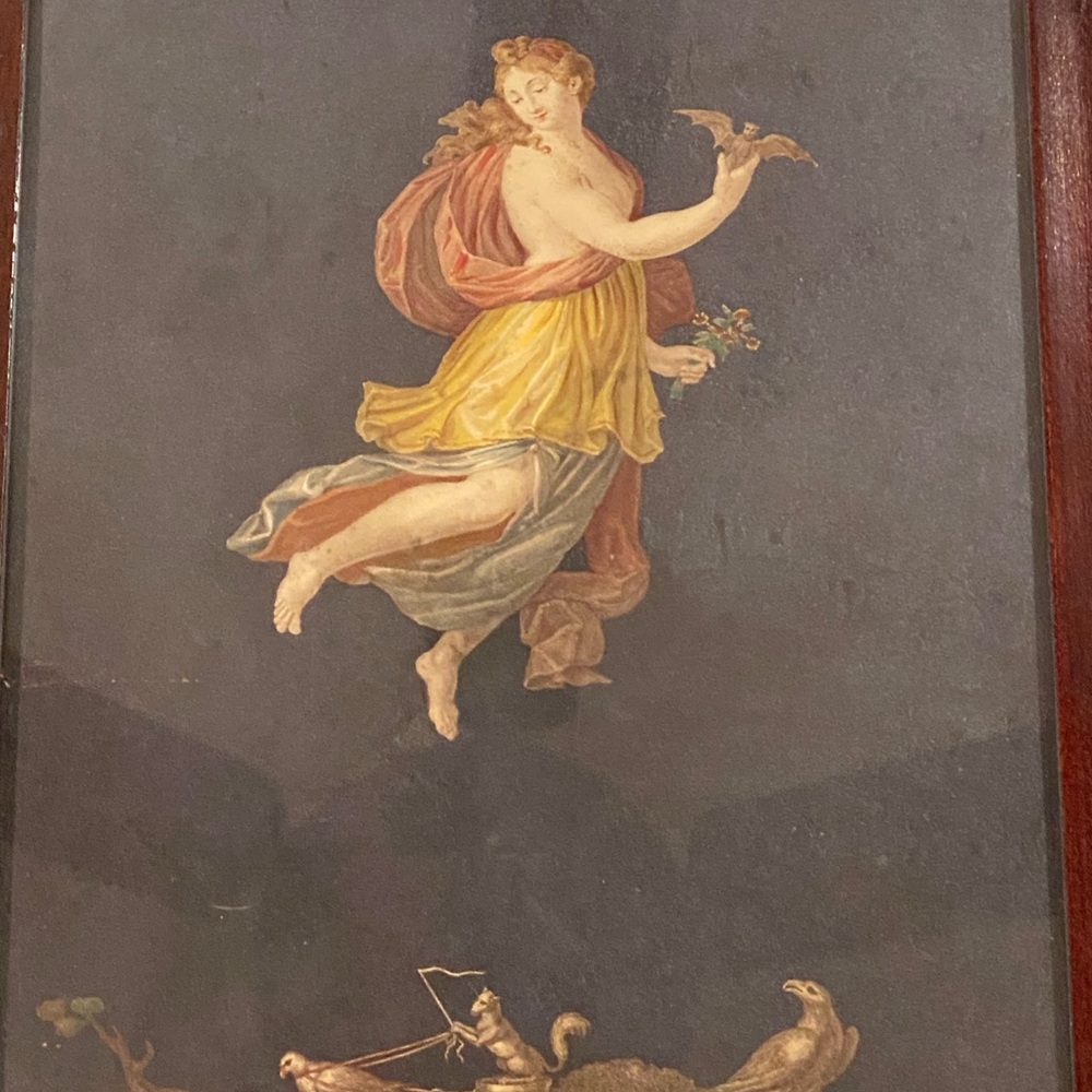 Classical Art Print with Mythological Figure
Raphael Sanzio Hours of Day Night